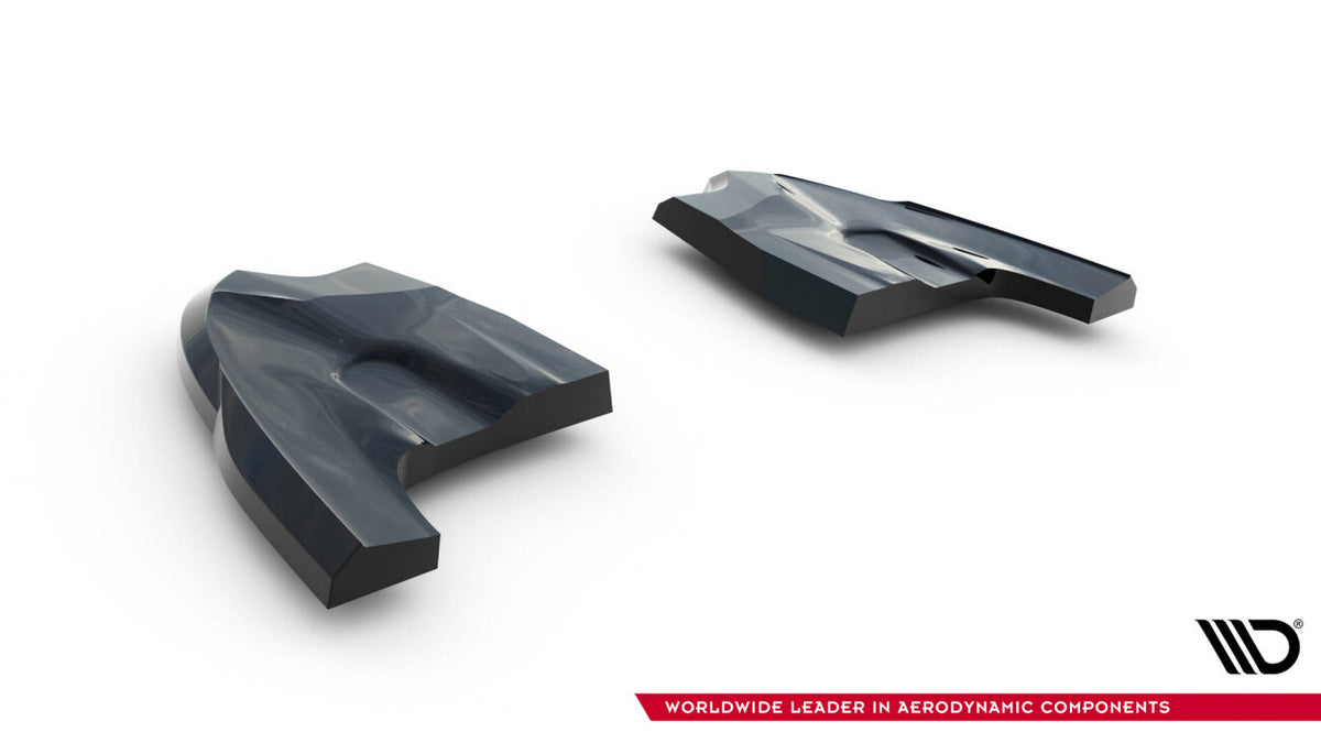 Diffusor Flaps V.3 passend für VW Golf GTI Clubsport Mk8 FL schwarz Hochglanz