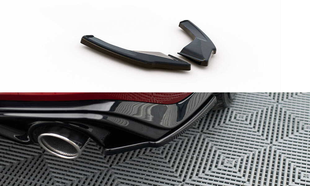 Diffusor Flaps V.3 passend für VW Golf GTI Mk8 schwarz Hochglanz
