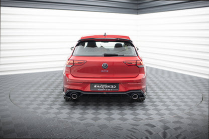 Diffusor Flaps V.3 passend für VW Golf GTI Mk8 schwarz Hochglanz