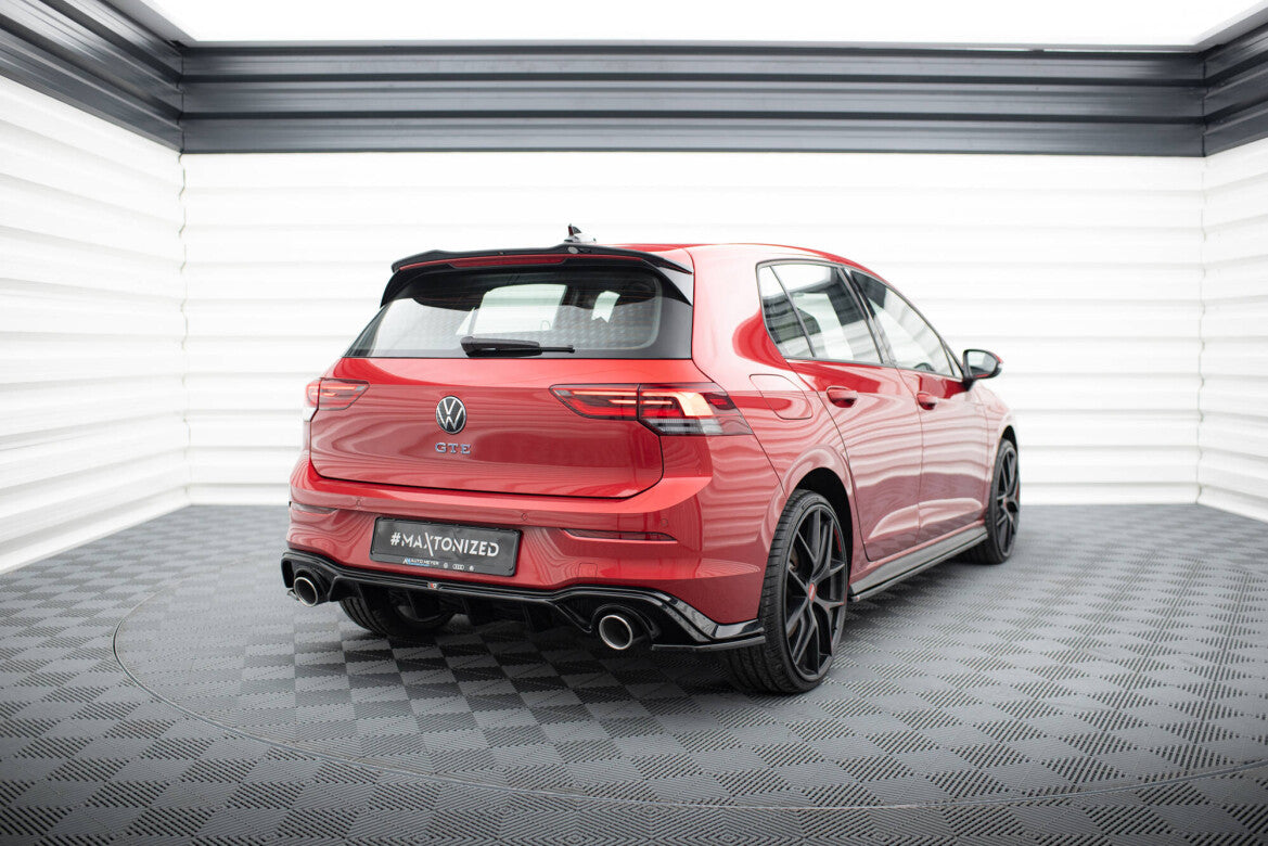 Diffusor Flaps V.3 passend für VW Golf GTI Mk8 schwarz Hochglanz