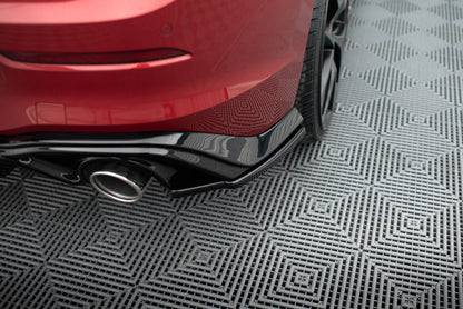 Diffusor Flaps V.3 passend für VW Golf GTI Mk8 schwarz Hochglanz