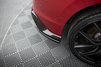 Diffusor Flaps V.3 passend für VW Golf GTI Mk8 schwarz Hochglanz