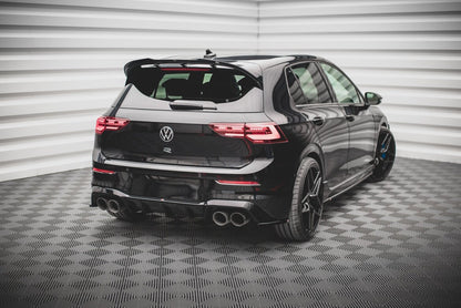 Diffusor Flaps V.3 passend für VW Golf R Hatchback Mk8 FL schwarz Hochglanz