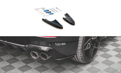 Diffusor Flaps V.3 passend für VW Golf R Hatchback Mk8 FL schwarz Hochglanz