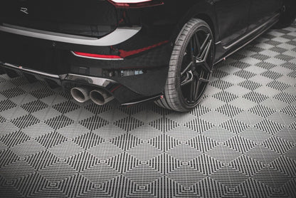 Diffusor Flaps V.3 passend für VW Golf R Hatchback Mk8 FL schwarz Hochglanz