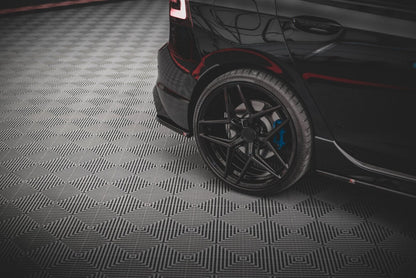 Diffusor Flaps V.3 passend für VW Golf R Hatchback Mk8 FL schwarz Hochglanz