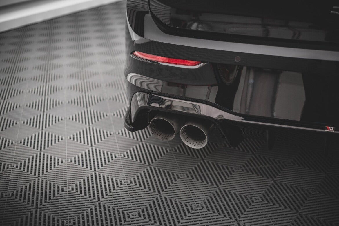 Diffusor Flaps V.3 passend für VW Golf R Hatchback Mk8 FL schwarz Hochglanz