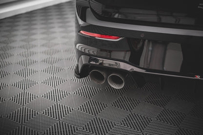 Diffusor Flaps V.3 passend für VW Golf R Hatchback Mk8 FL schwarz Hochglanz