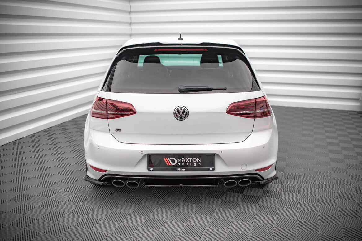 Diffusor Flaps V.3 passend für VW Golf R Mk7 schwarz Hochglanz