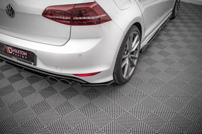 Diffusor Flaps V.3 passend für VW Golf R Mk7 schwarz Hochglanz