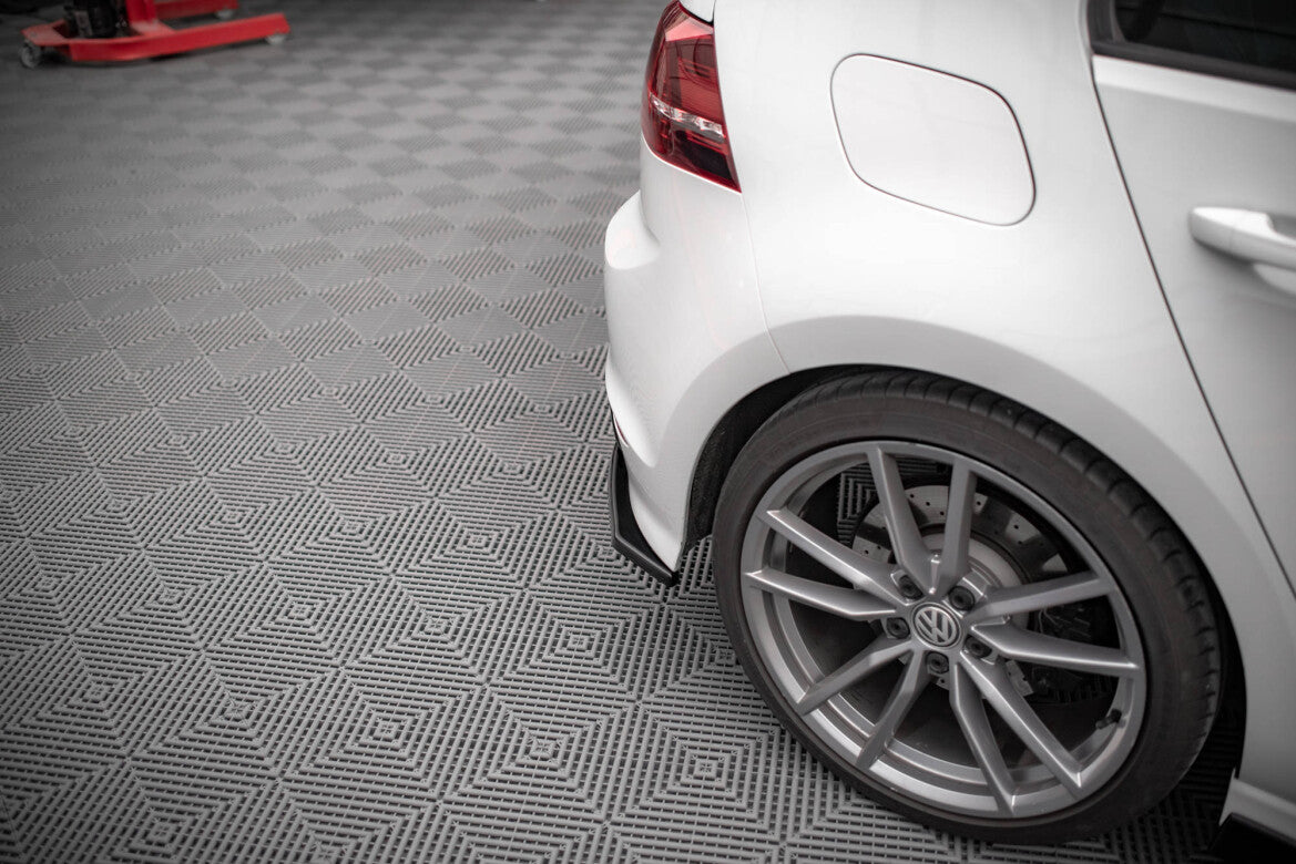 Diffusor Flaps V.3 passend für VW Golf R Mk7 schwarz Hochglanz