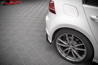 Diffusor Flaps V.3 passend für VW Golf R Mk7 schwarz Hochglanz