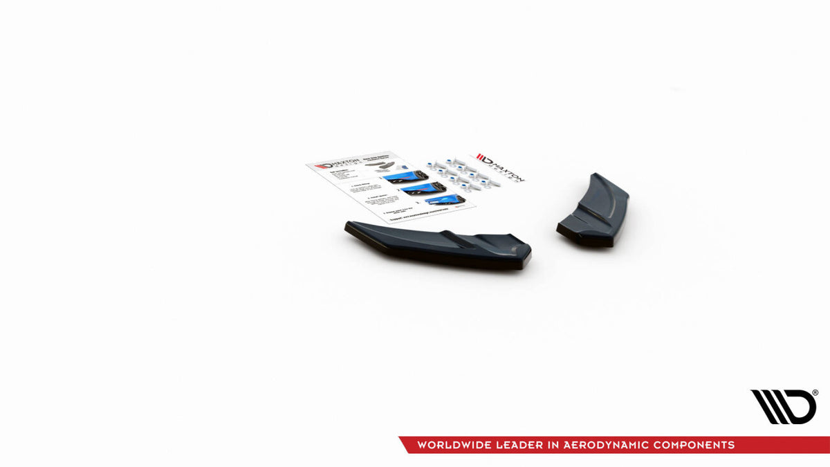 Diffusor Flaps V.3 passend für VW Golf R Mk7 schwarz Hochglanz