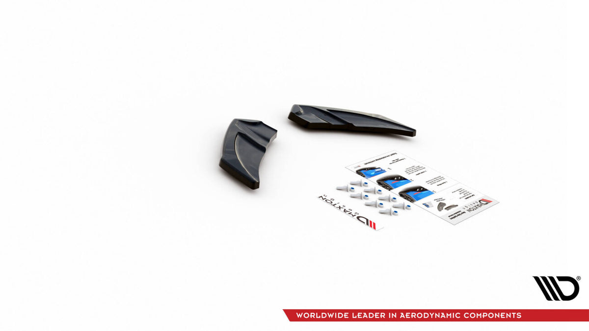 Diffusor Flaps V.3 passend für VW Golf R Mk7 schwarz Hochglanz