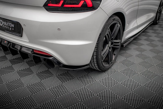 Diffusor Flaps V.3 passend für VW Scirocco R Mk3 schwarz Hochglanz