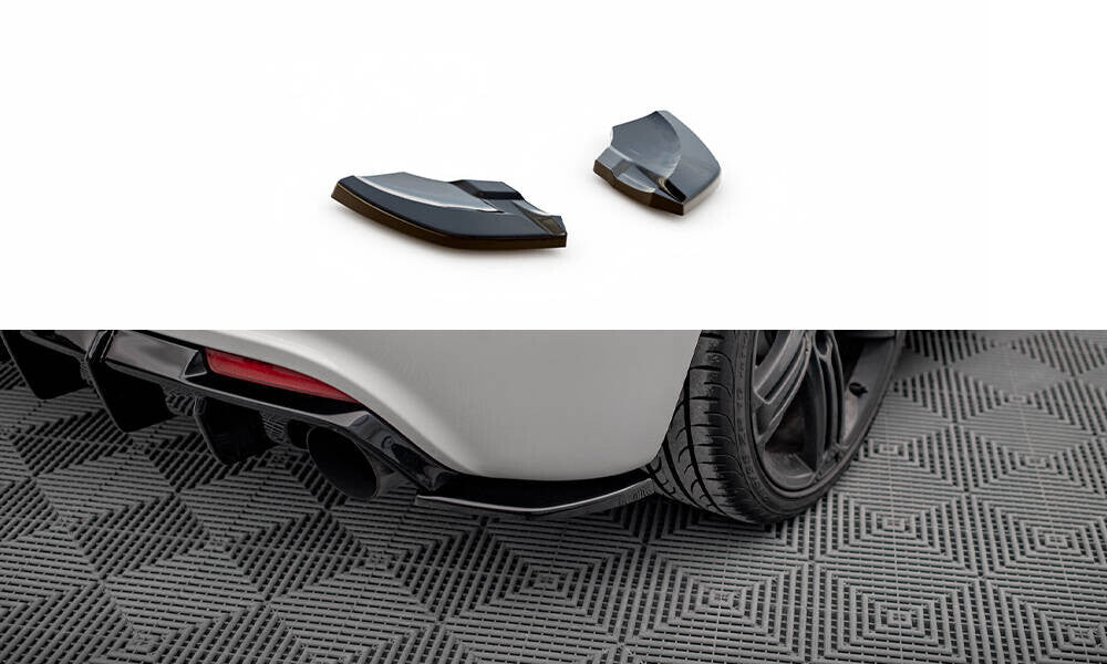 Diffusor Flaps V.3 passend für VW Scirocco R Mk3 schwarz Hochglanz