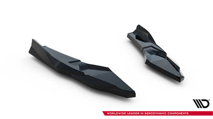 Diffusor Flaps V.4 passend für Audi S3 Limousine 8Y FL schwarz Hochglanz