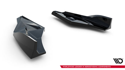Diffusor Flaps V.4 passend für Audi S3 Sportback 8Y FL schwarz Hochglanz