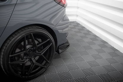 Diffusor Flaps V.4 passend für BMW 1er M-Paket / M135i / 128ti F40 schwarz Hochglanz