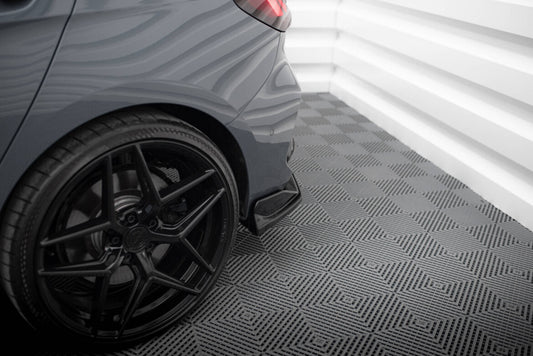 Diffusor Flaps V.4 passend für BMW 1er M-Paket / M135i / 128ti F40 schwarz Hochglanz