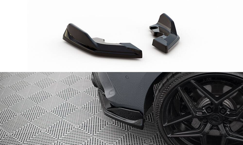 Diffusor Flaps V.4 passend für BMW 1er M-Paket / M135i / 128ti F40 schwarz Hochglanz