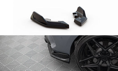 Diffusor Flaps V.4 passend für BMW 1er M-Paket / M135i / 128ti F40 schwarz Hochglanz