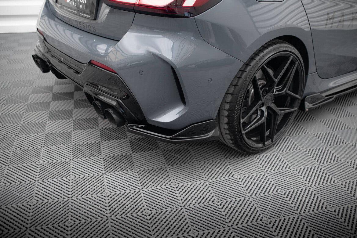 Diffusor Flaps V.4 passend für BMW 1er M-Paket / M135i / 128ti F40 schwarz Hochglanz