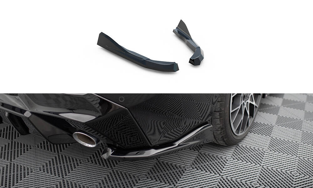 Diffusor Flaps V.4 passend für BMW 2 G42 schwarz Hochglanz