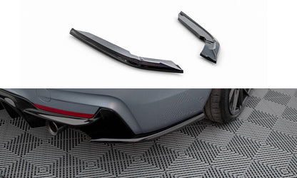 Diffusor Flaps V.4 passend für BMW 4er Coupe M-Paket F32 schwarz Hochglanz