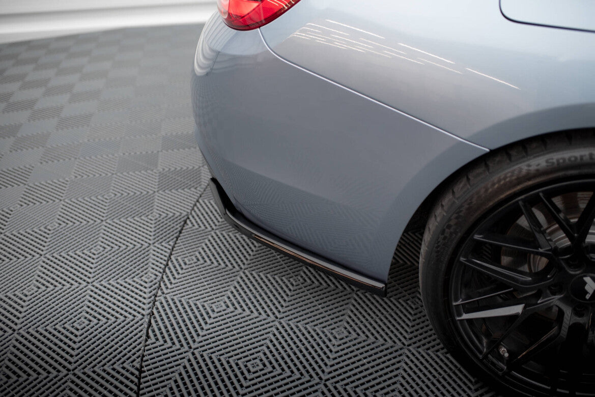 Diffusor Flaps V.4 passend für BMW 4er Coupe M-Paket F32 schwarz Hochglanz