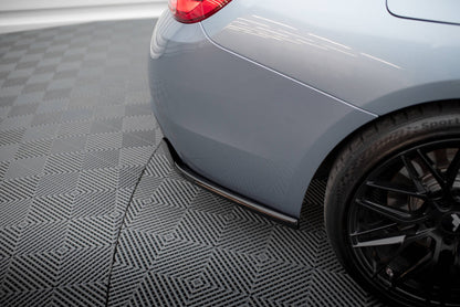 Diffusor Flaps V.4 passend für BMW 4er Coupe M-Paket F32 schwarz Hochglanz