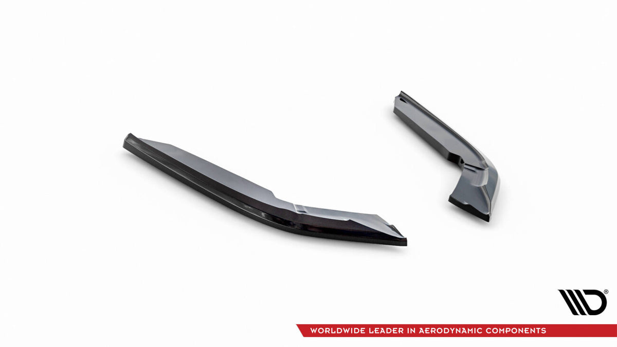 Diffusor Flaps V.4 passend für BMW 4er Coupe M-Paket F32 schwarz Hochglanz
