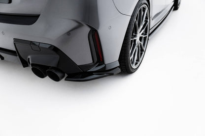 Diffusor Flaps V.4 passend für BMW M135i F70 schwarz Hochglanz