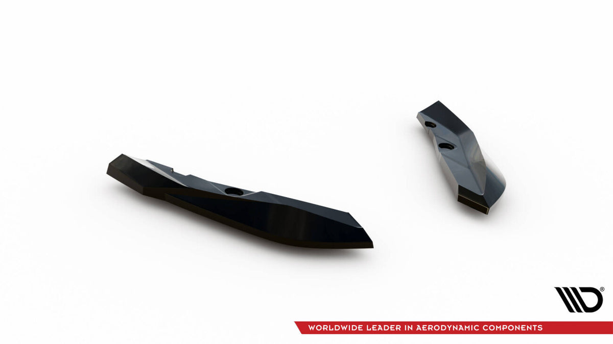 Diffusor Flaps V.4 passend für BMW M135i F70 schwarz Hochglanz