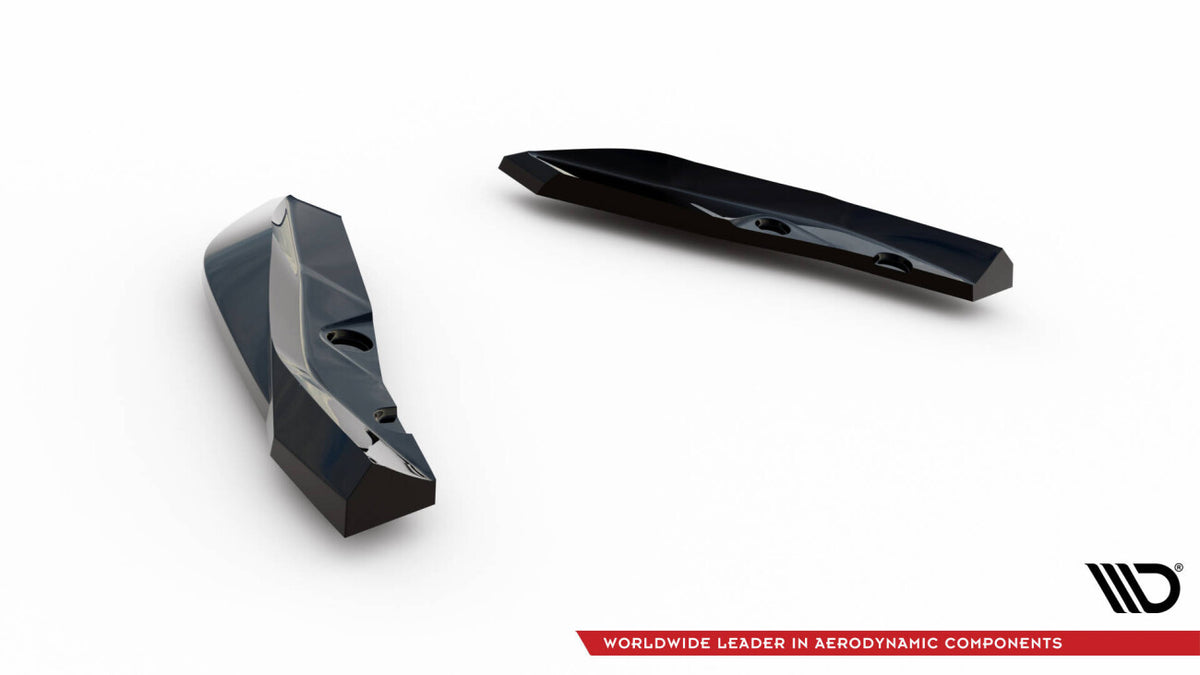 Diffusor Flaps V.4 passend für BMW M135i F70 schwarz Hochglanz