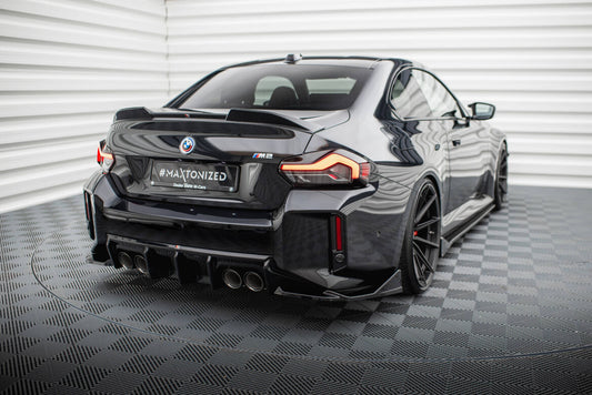 Diffusor Flaps V.4 passend für BMW M2 G87 schwarz Hochglanz