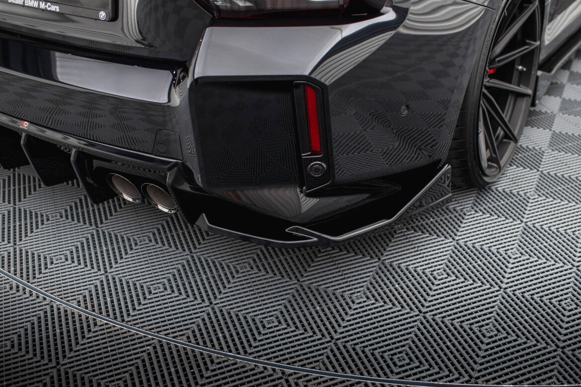 Diffusor Flaps V.4 passend für BMW M2 G87 schwarz Hochglanz