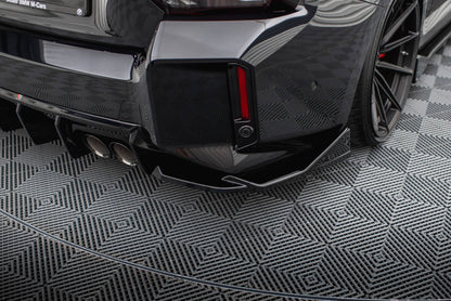 Diffusor Flaps V.4 passend für BMW M2 G87 schwarz Hochglanz