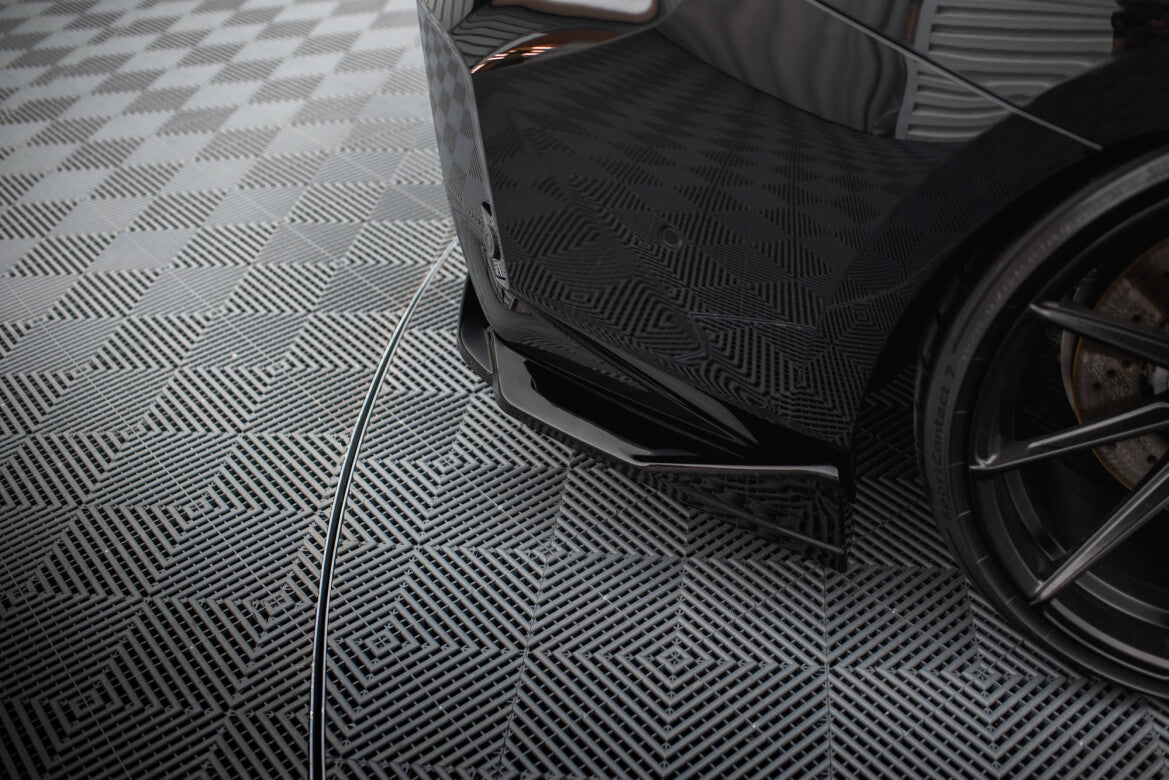 Diffusor Flaps V.4 passend für BMW M2 G87 schwarz Hochglanz