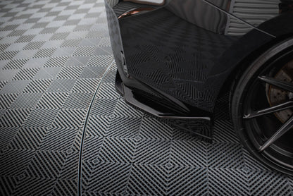Diffusor Flaps V.4 passend für BMW M2 G87 schwarz Hochglanz