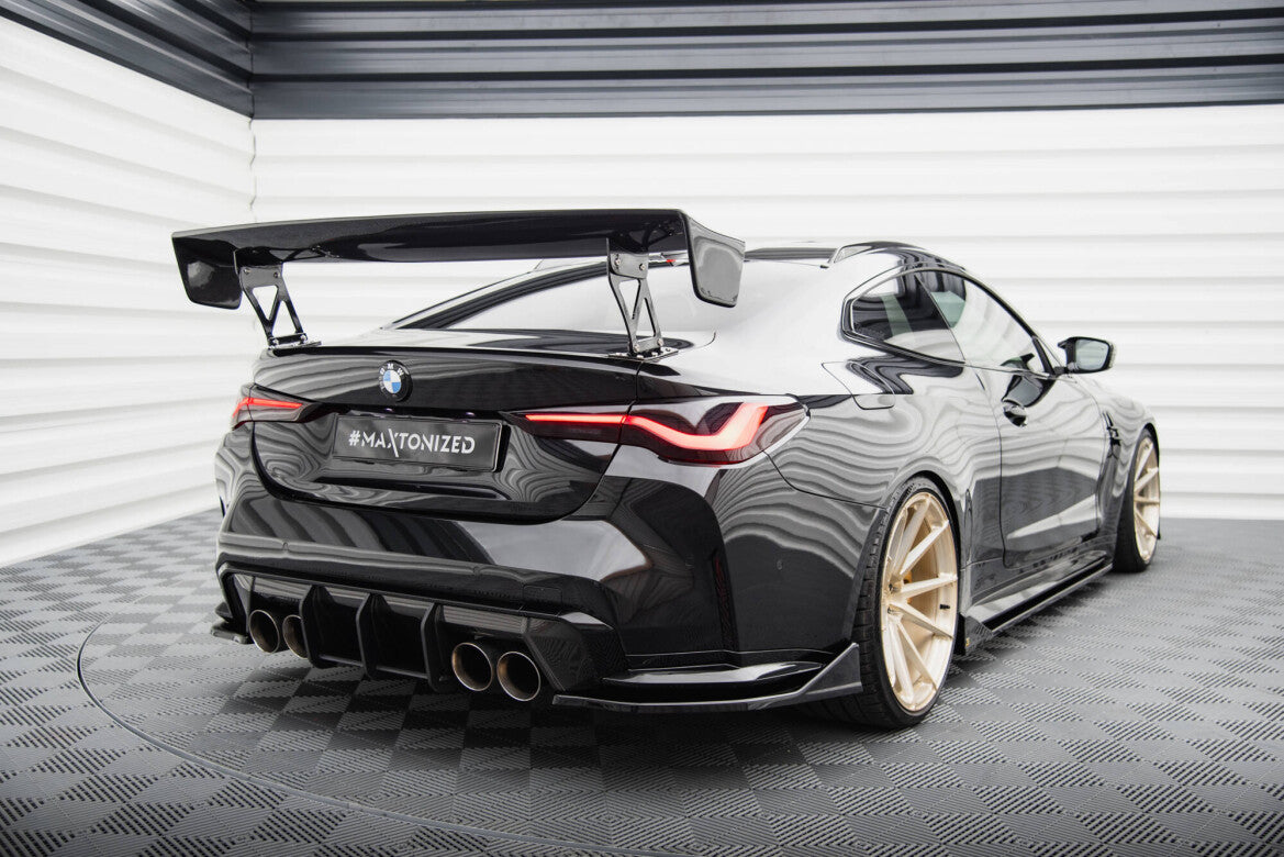 Diffusor Flaps V.4 passend für BMW M4 G82 / G82 FL schwarz Hochglanz