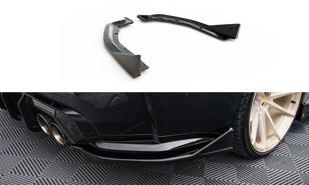 Diffusor Flaps V.4 passend für BMW M4 G82 / G82 FL schwarz Hochglanz