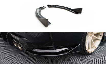 Diffusor Flaps V.4 passend für BMW M4 G82 / G82 FL schwarz Hochglanz