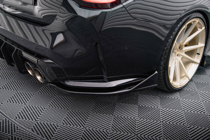 Diffusor Flaps V.4 passend für BMW M4 G82 / G82 FL schwarz Hochglanz
