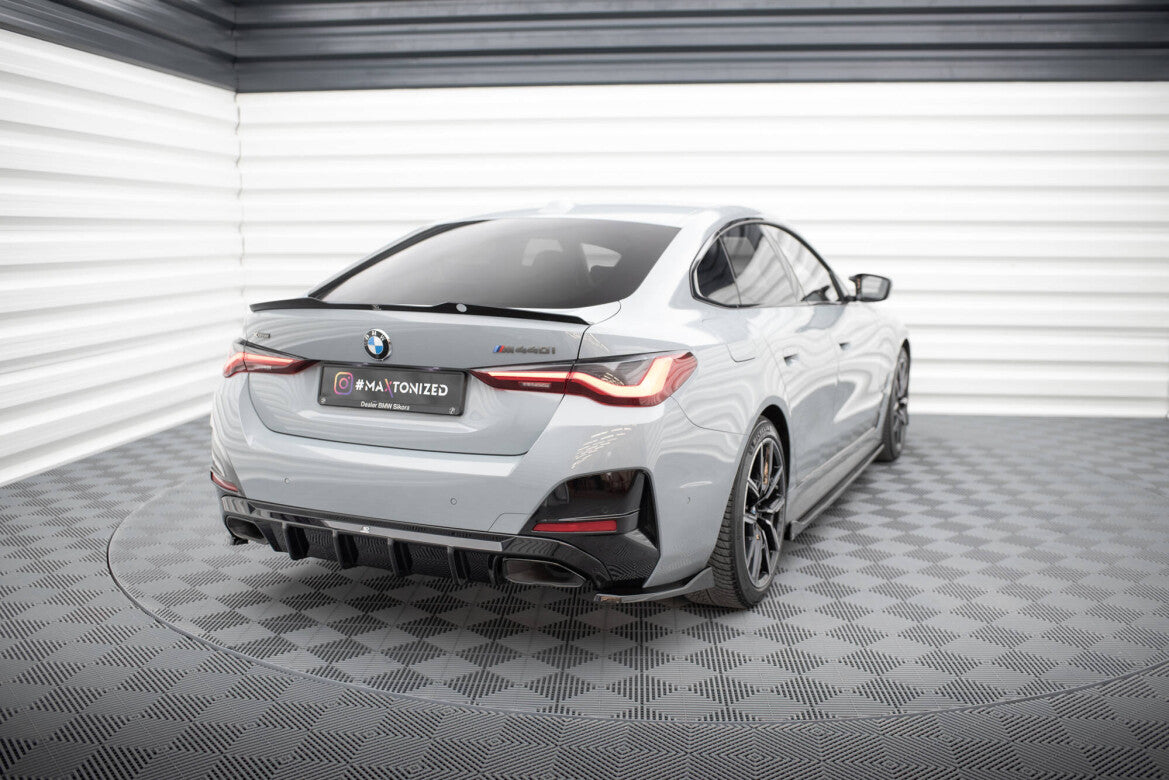 Diffusor Flaps V.4 passend für BMW M440i Gran Coupe G26 schwarz Hochglanz