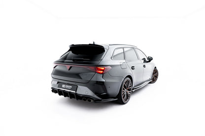 Diffusor Flaps V.4 passend für CUPRA Leon ST Mk1 FL schwarz Hochglanz