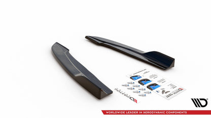 Diffusor Flaps V.4 passend für Ford Focus ST-Line Kombi Mk4 schwarz Hochglanz