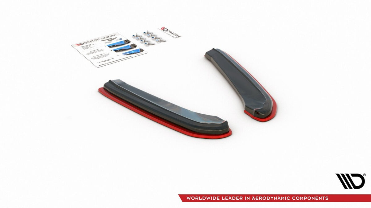 Diffusor Flaps V.4 passend für Seat Leon CUPRA Mk3 FL Sportstourer schwarz Hochglanz