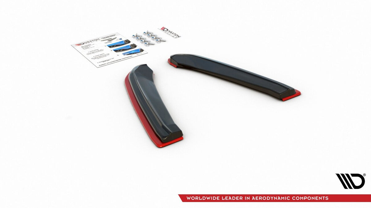 Diffusor Flaps V.4 passend für Seat Leon CUPRA Mk3 FL Sportstourer schwarz Hochglanz