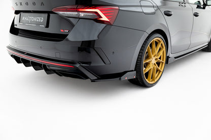 Diffusor Flaps V.4 passend für Skoda Octavia RS Combi / Liftback Mk4 / Mk4 FL